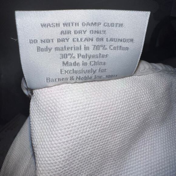 Punctuate for Barnes & Noble striped braided summer cottage open tote 15x18 - Picture 8 of 9